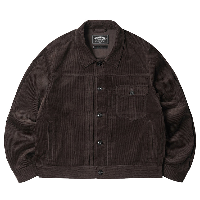 Corduroy Trucker Jacket - Brown