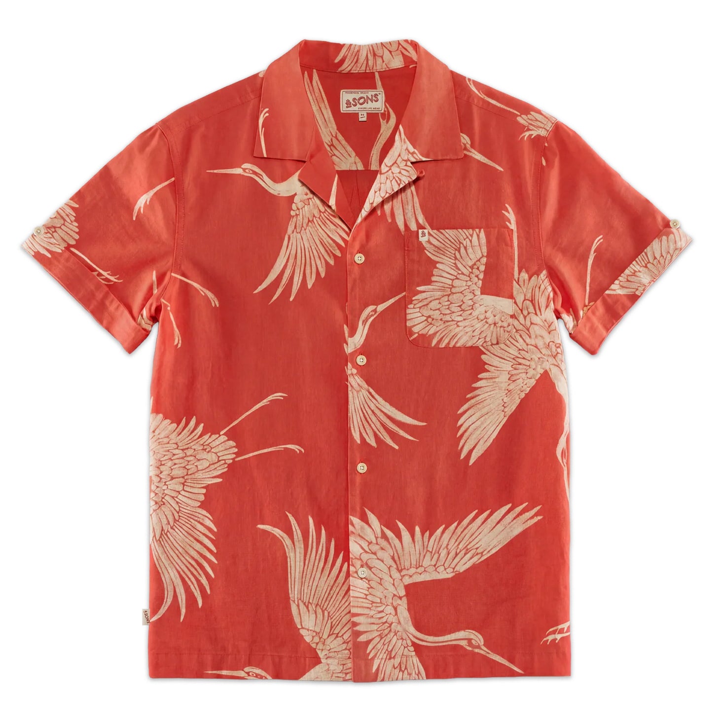 Flight Print Shirt - Red