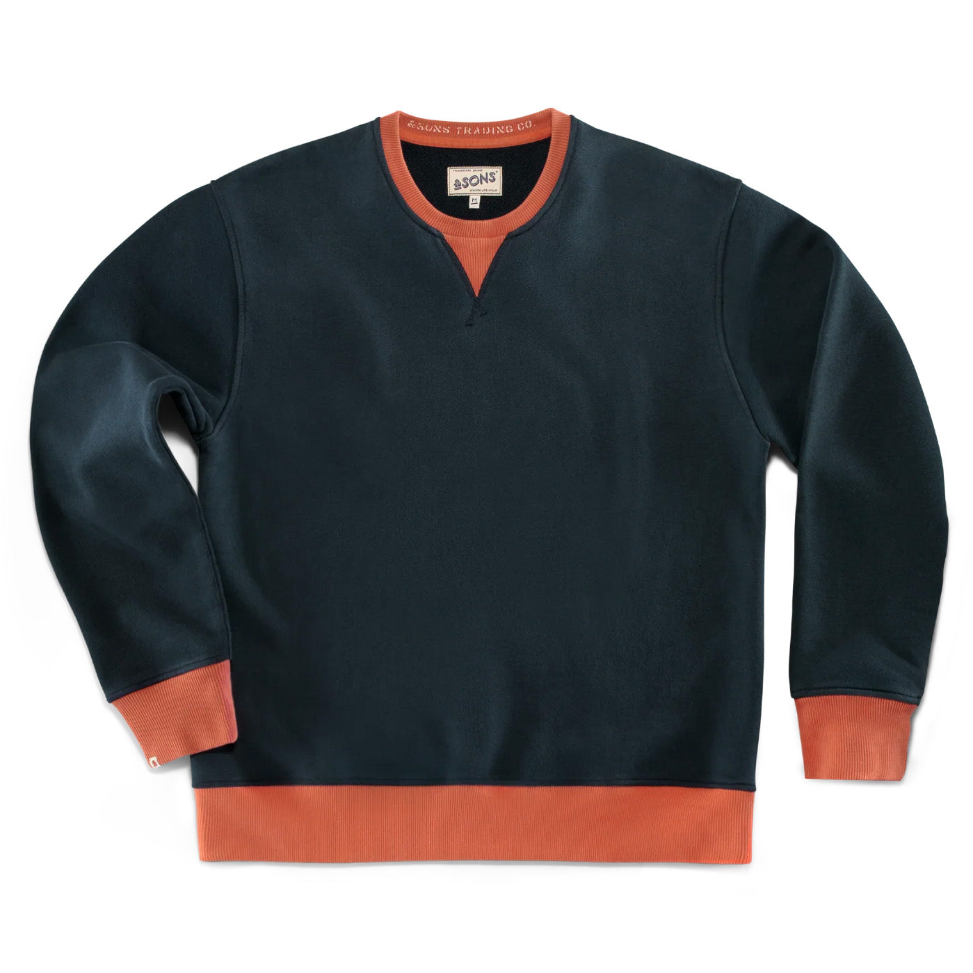 Marshall Colour Block Sweatshirt - Navy