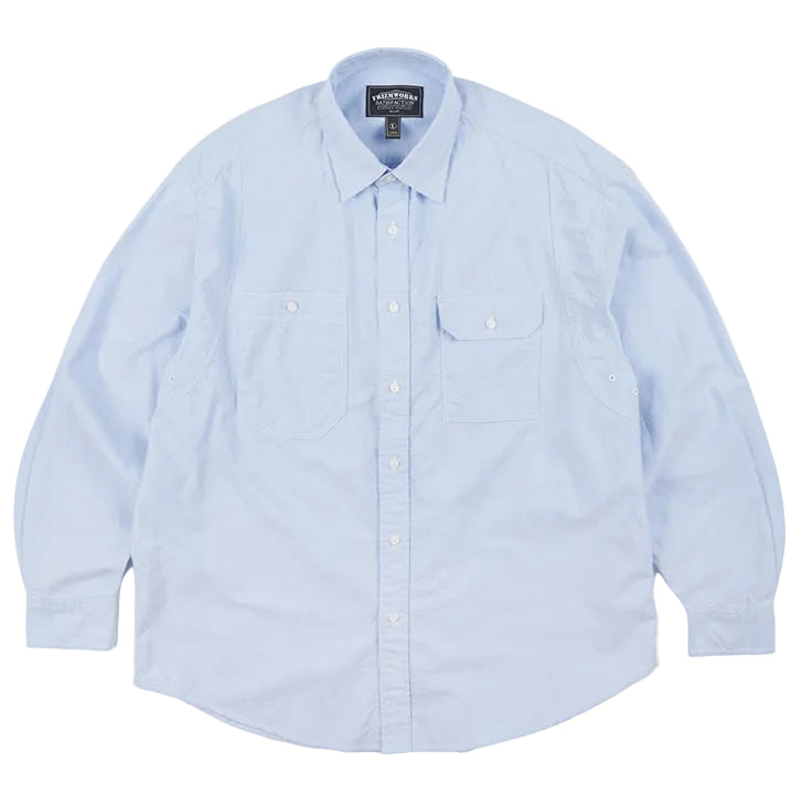 1920s Chambray Work Shirt - Blue