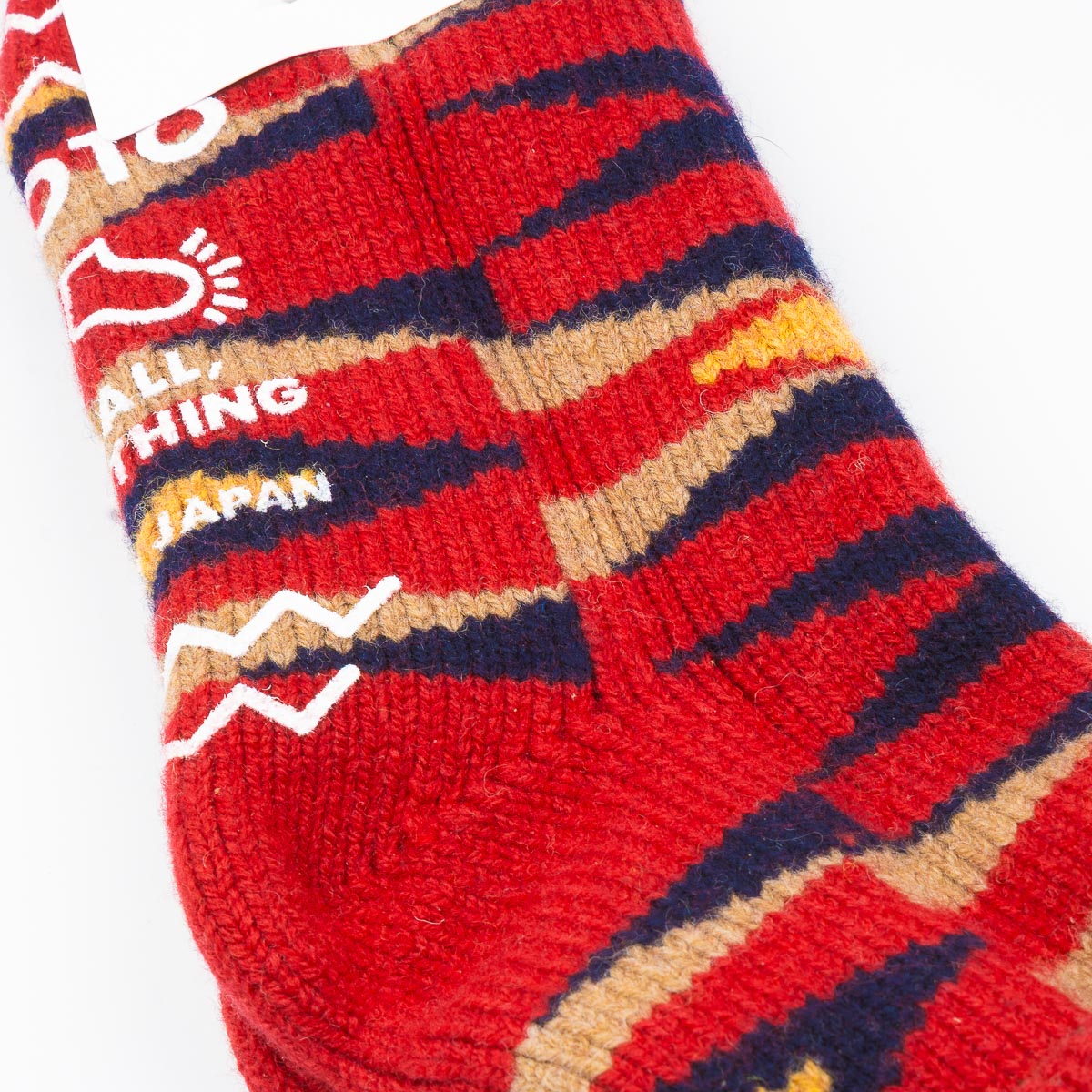 Merino Lambswool Slipper Socks - Red