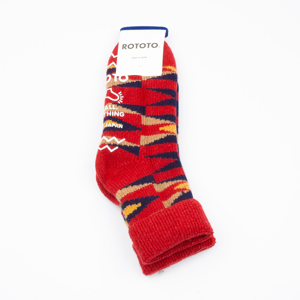 Merino Lambswool Slipper Socks - Red