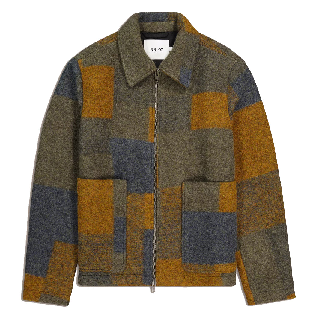 Gael Wool Jacket - Brown Check