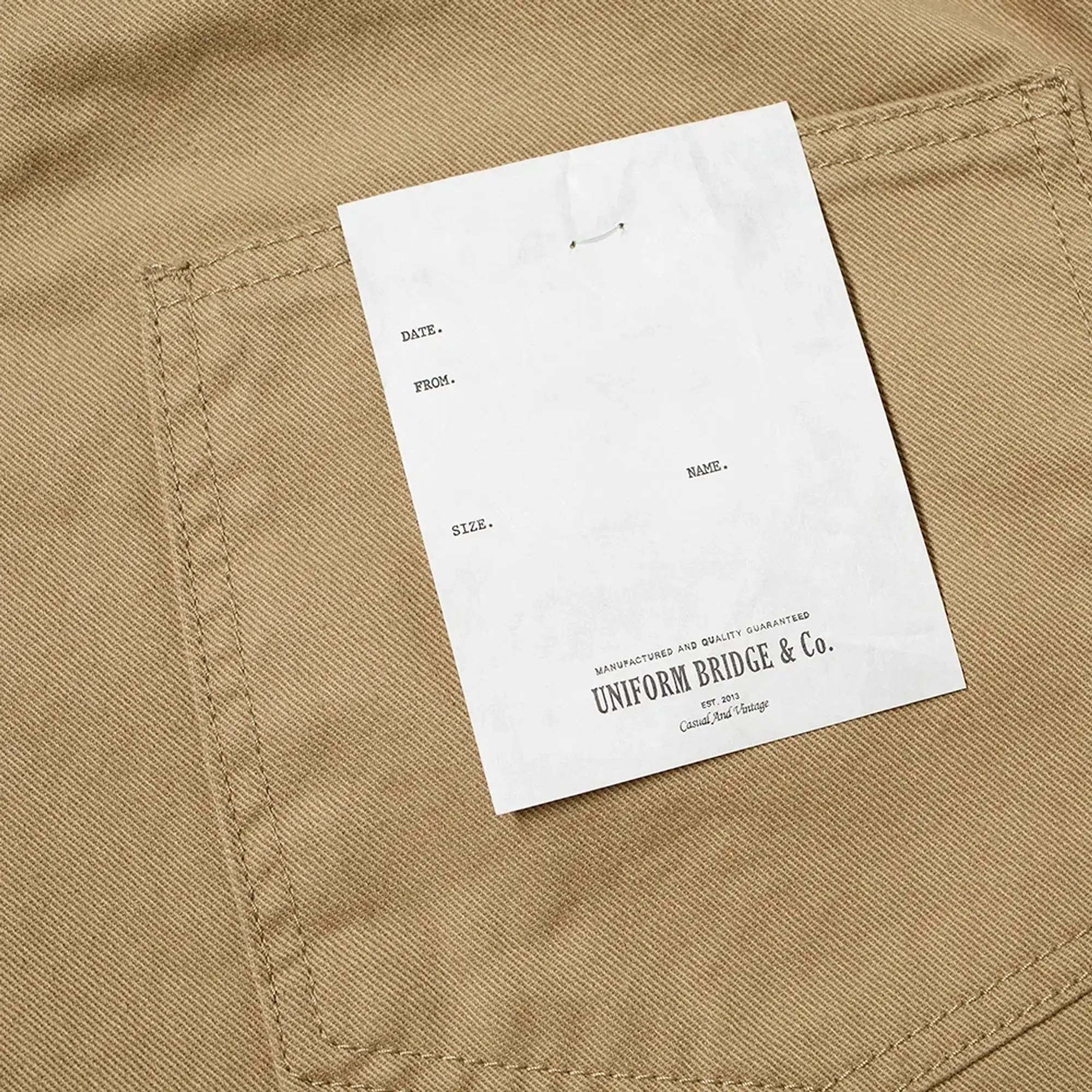 Cotton Fatigue Pants - Beige