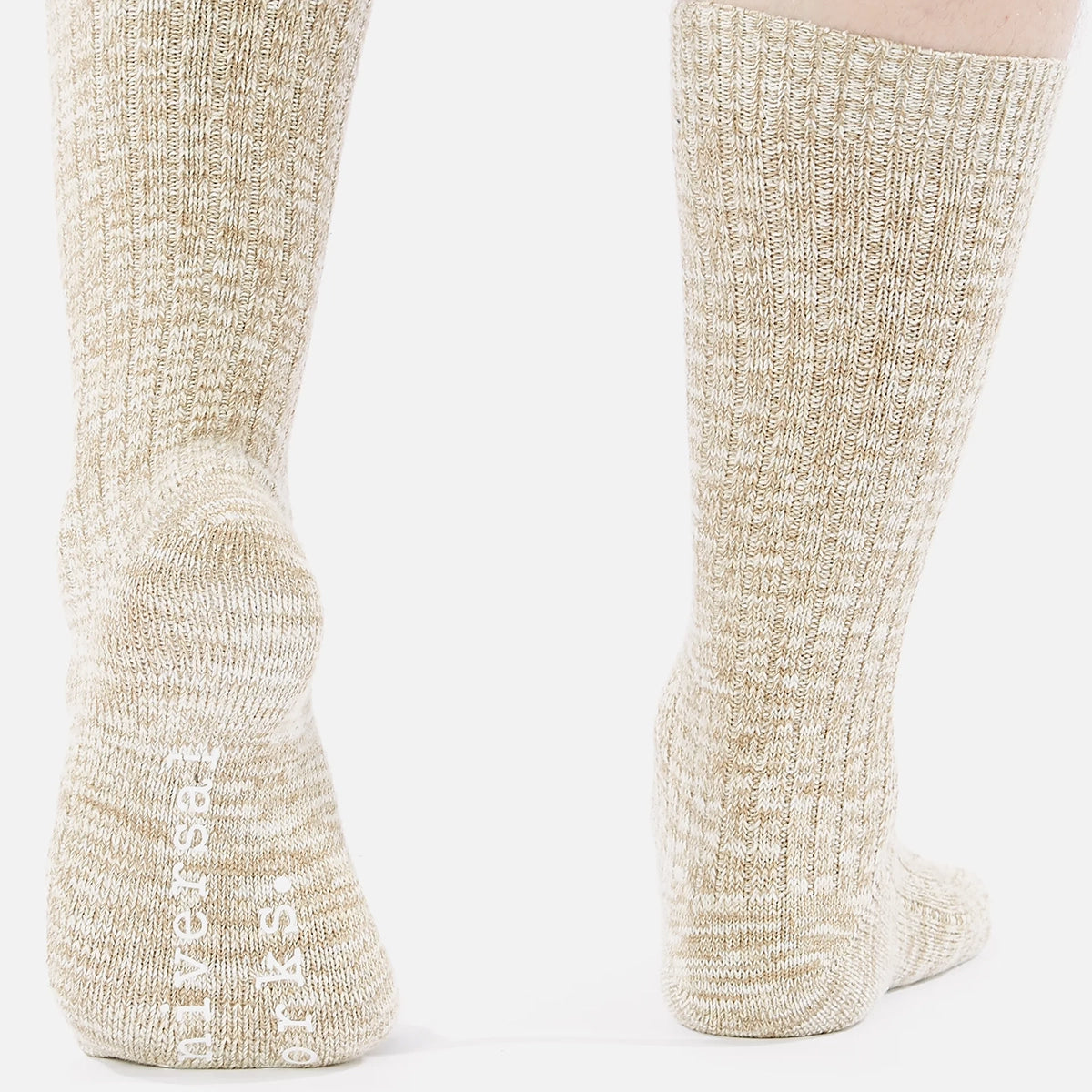 Slub Sock - Dark Sand Slub Knit