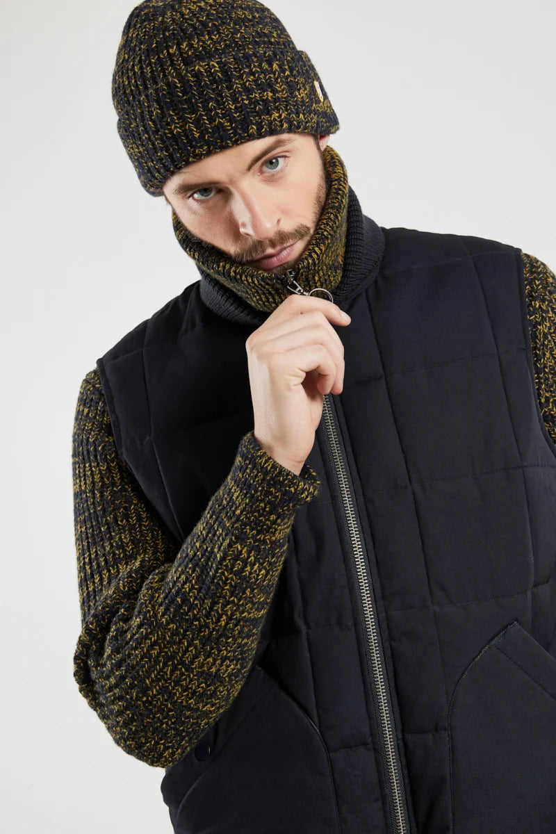 Quilted Heritage Gilet - Rich Navy