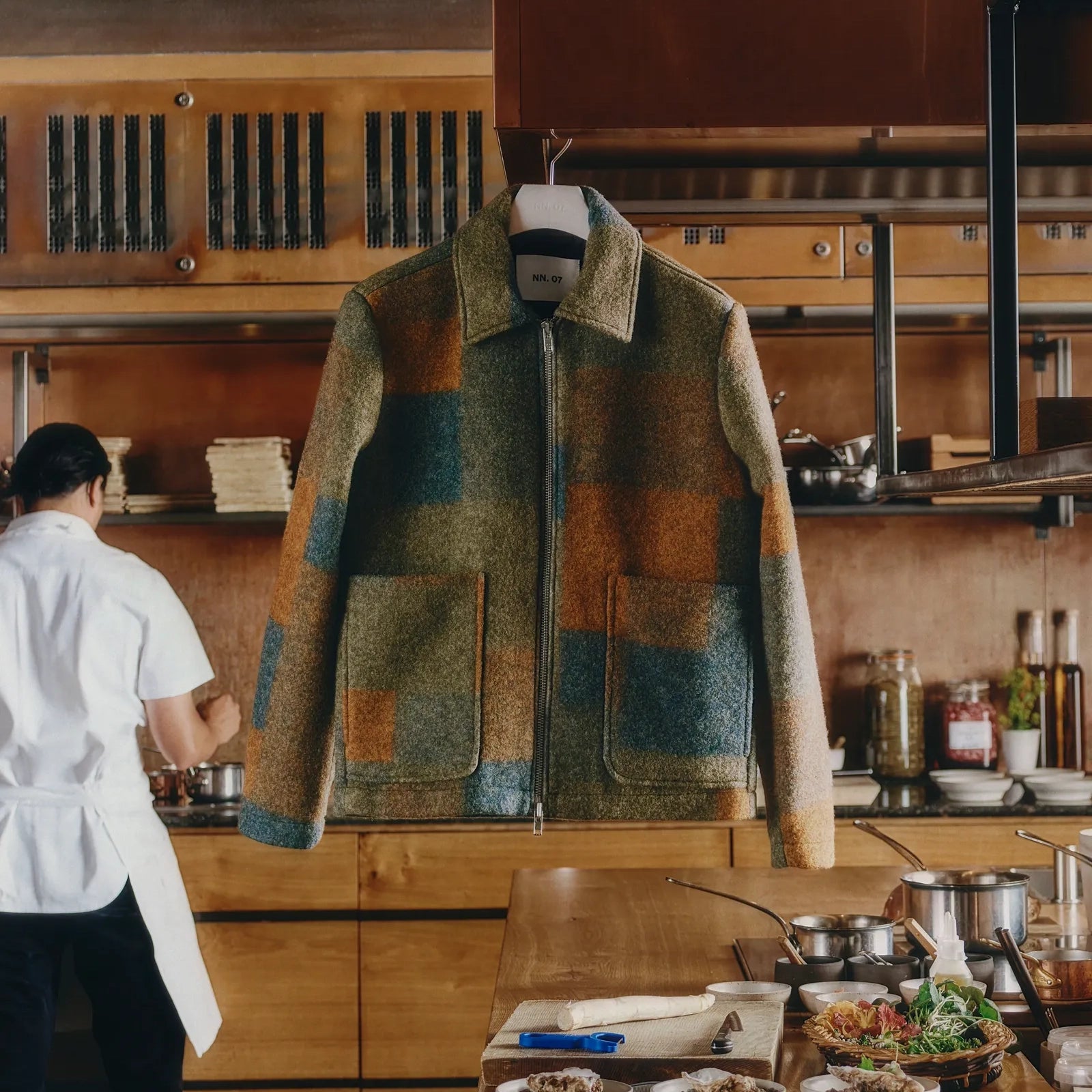 Gael Wool Jacket - Brown Check