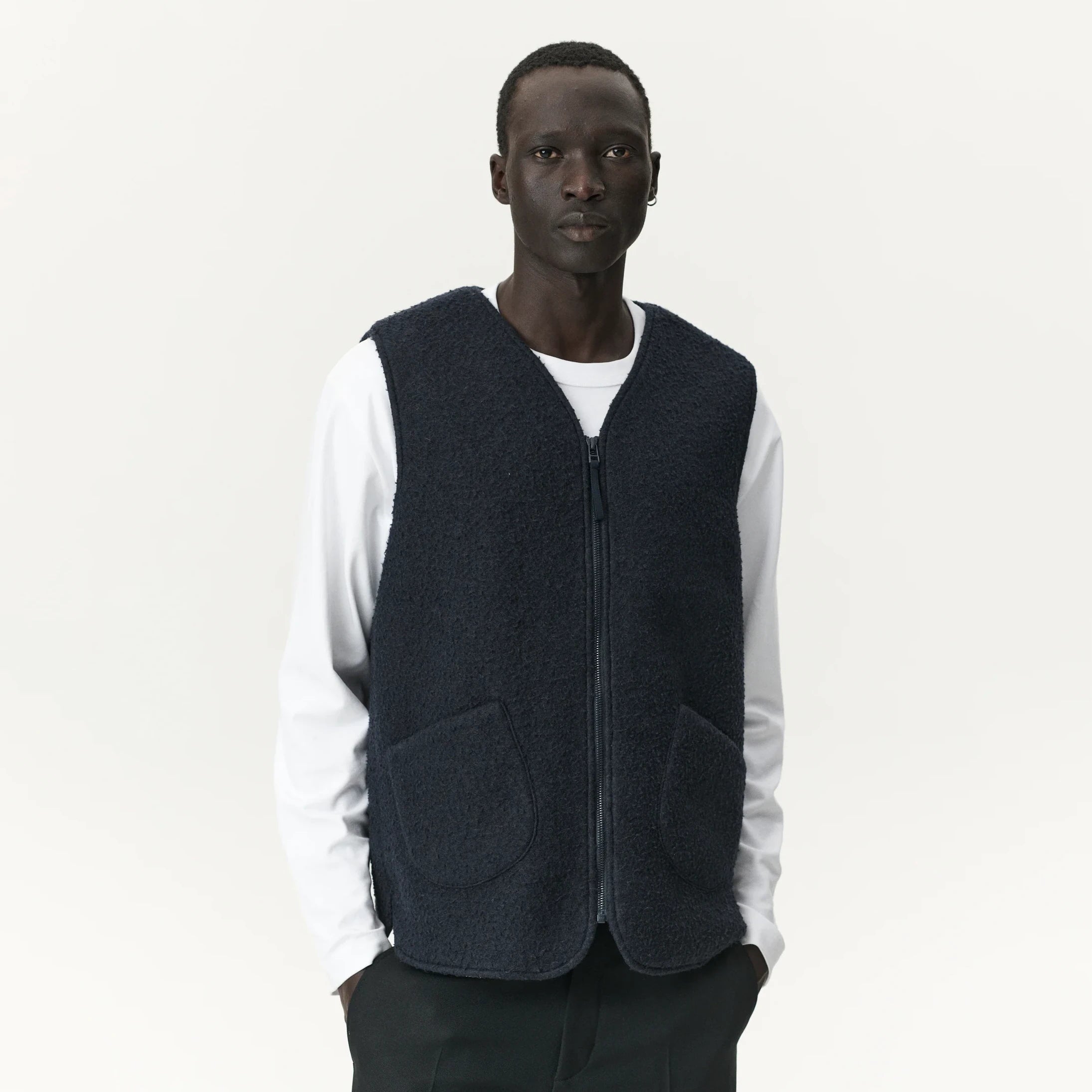 G-Lait Bonded Fleece - Navy