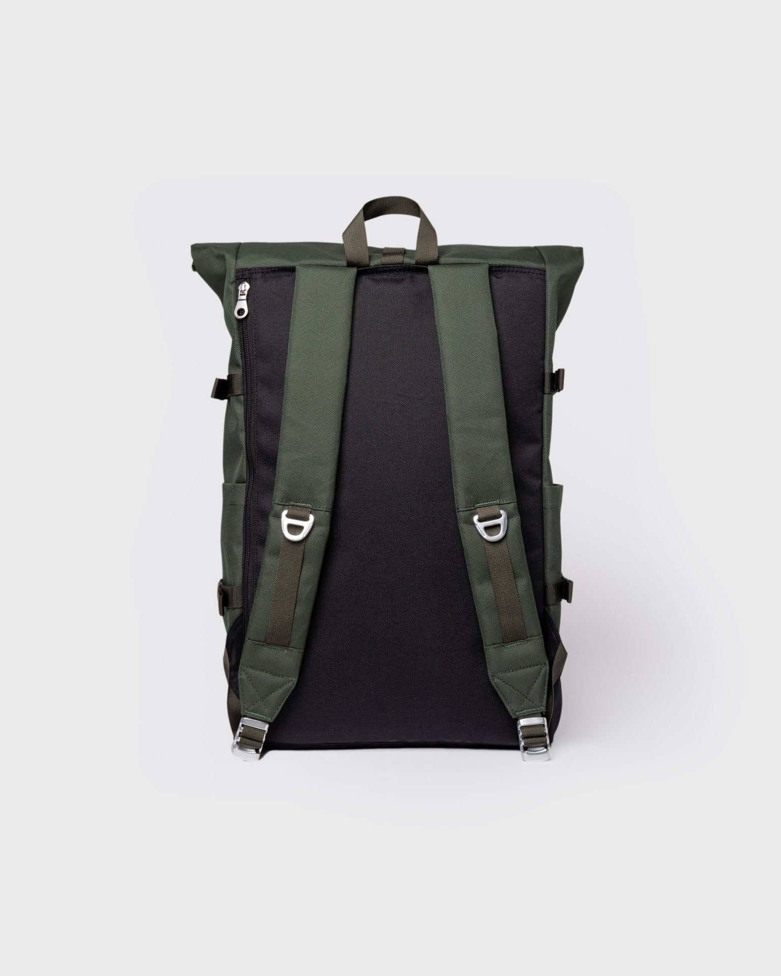 Icon 16" Rolltop Backpack - Dawn Green/Dark Brown Leather