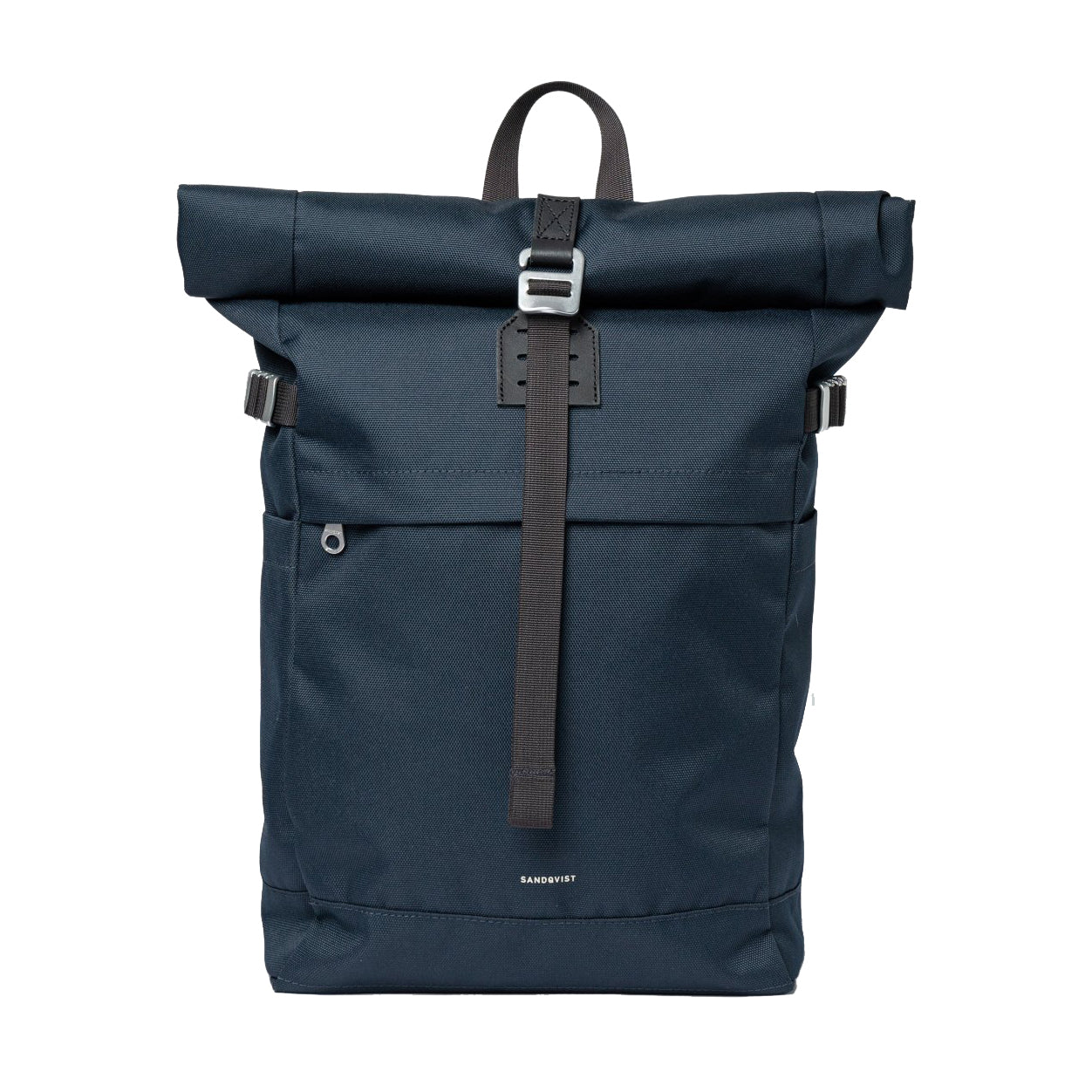 Icon 14" Rolltop Backpack - Navy & Black Leather