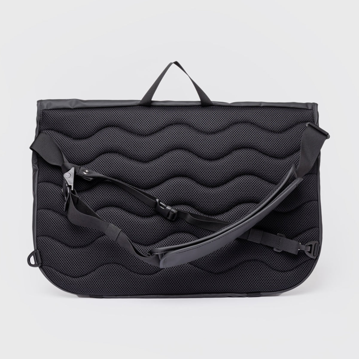 Stream Crossbody Messenger Bag - Black