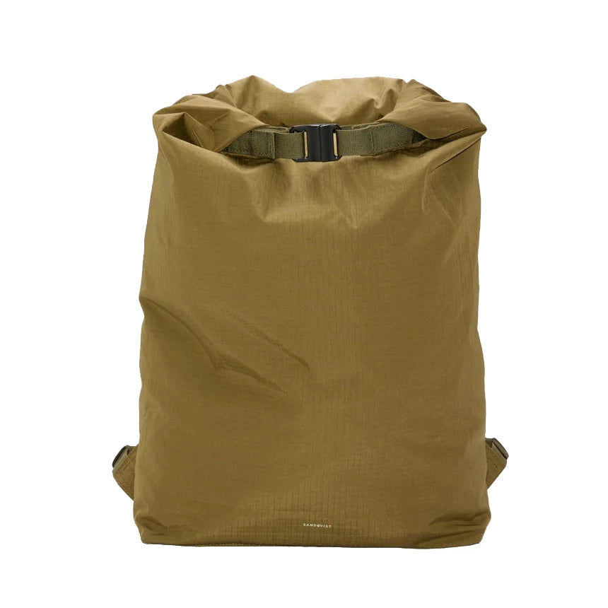 Grid Rolltop Backpack 14" - Olive