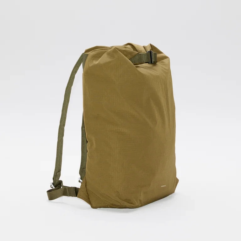 Grid Rolltop Backpack 14" - Olive
