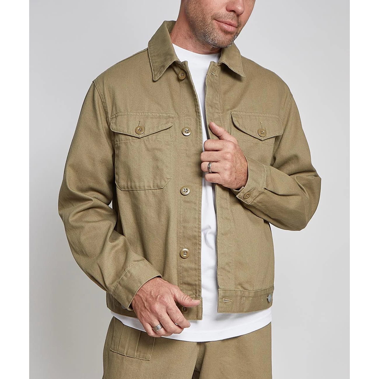 Short Jacket Heavy Cotton - Army