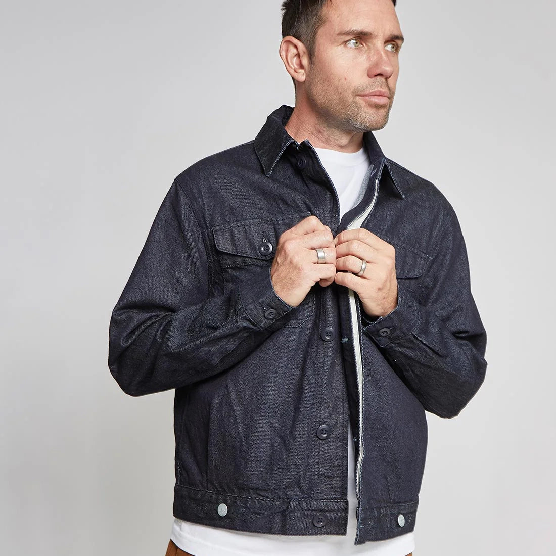 Short Jacket Denim - Indigo