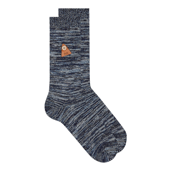 Melange Socks - Navy Mix