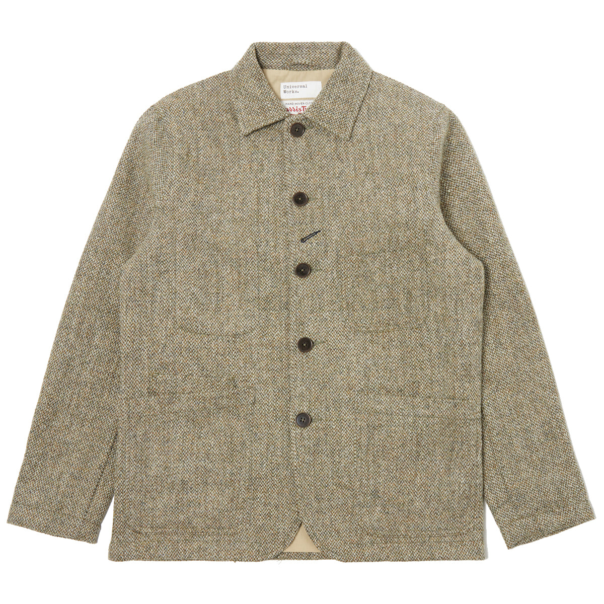 Bakers Jacket - Olive Harris Tweed Plaid