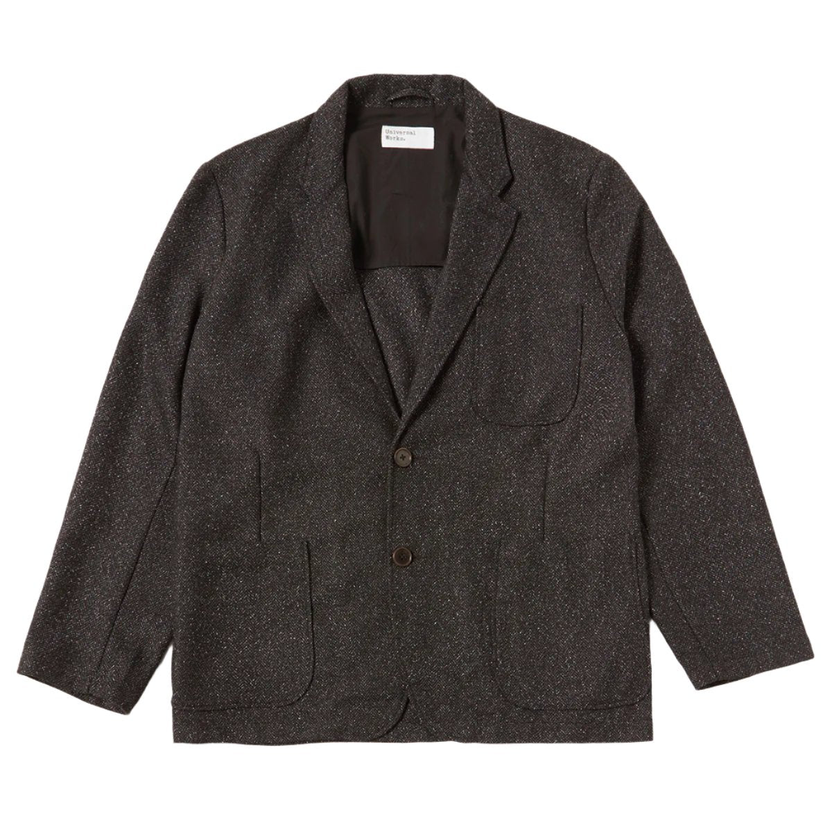 Two Button Jacket - Black Levisham Wool