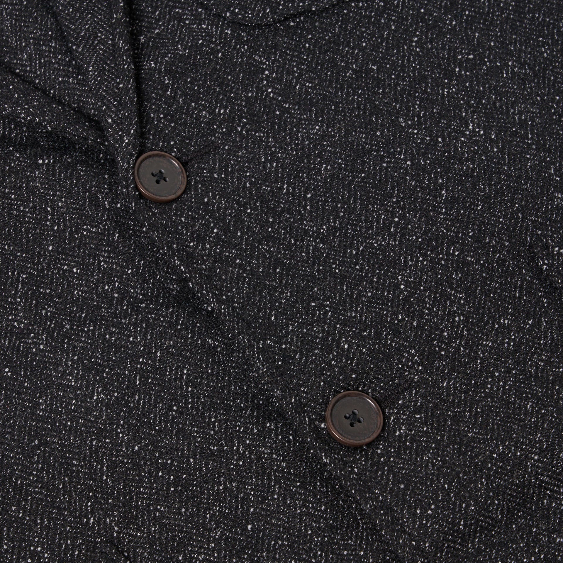 Two Button Jacket - Black Levisham Wool