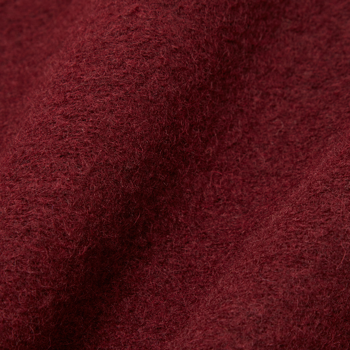 Cardigan - Deep Red Wool Fleece