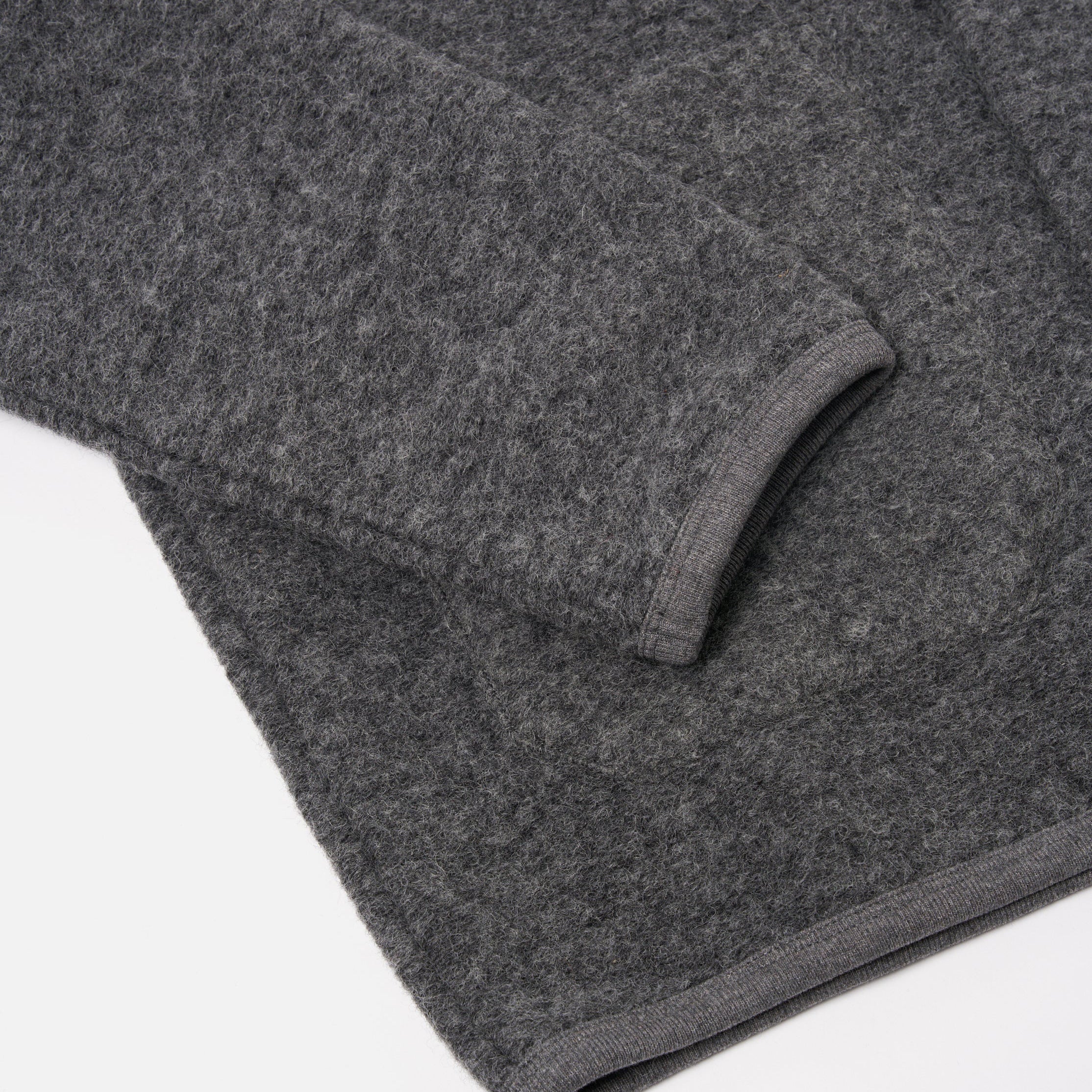 Cardigan - Grey Marl Wool Fleece