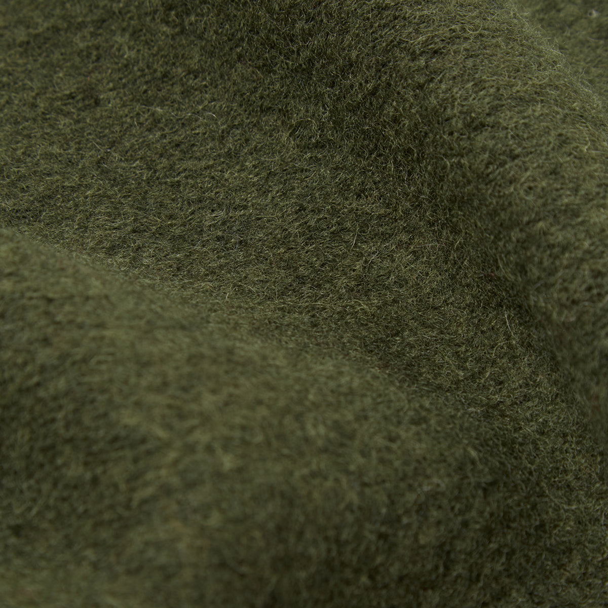 Cardigan - Olive Wool Fleece