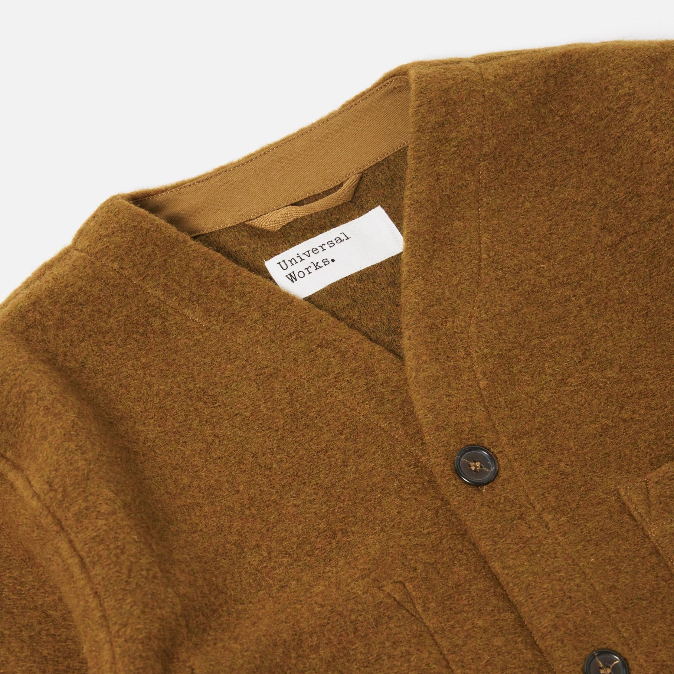 Cardigan - Mustard Wool Fleece