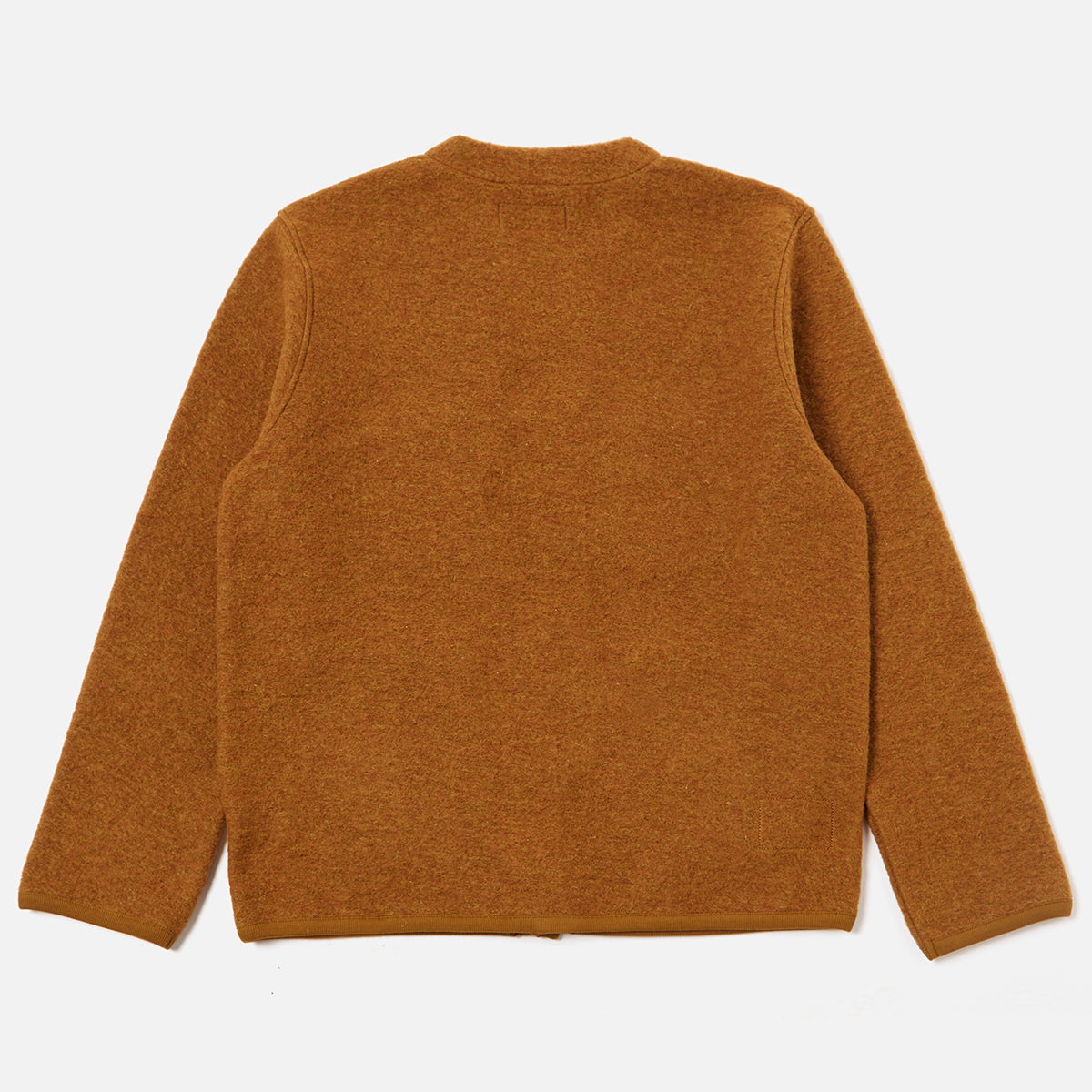 Cardigan - Mustard Wool Fleece