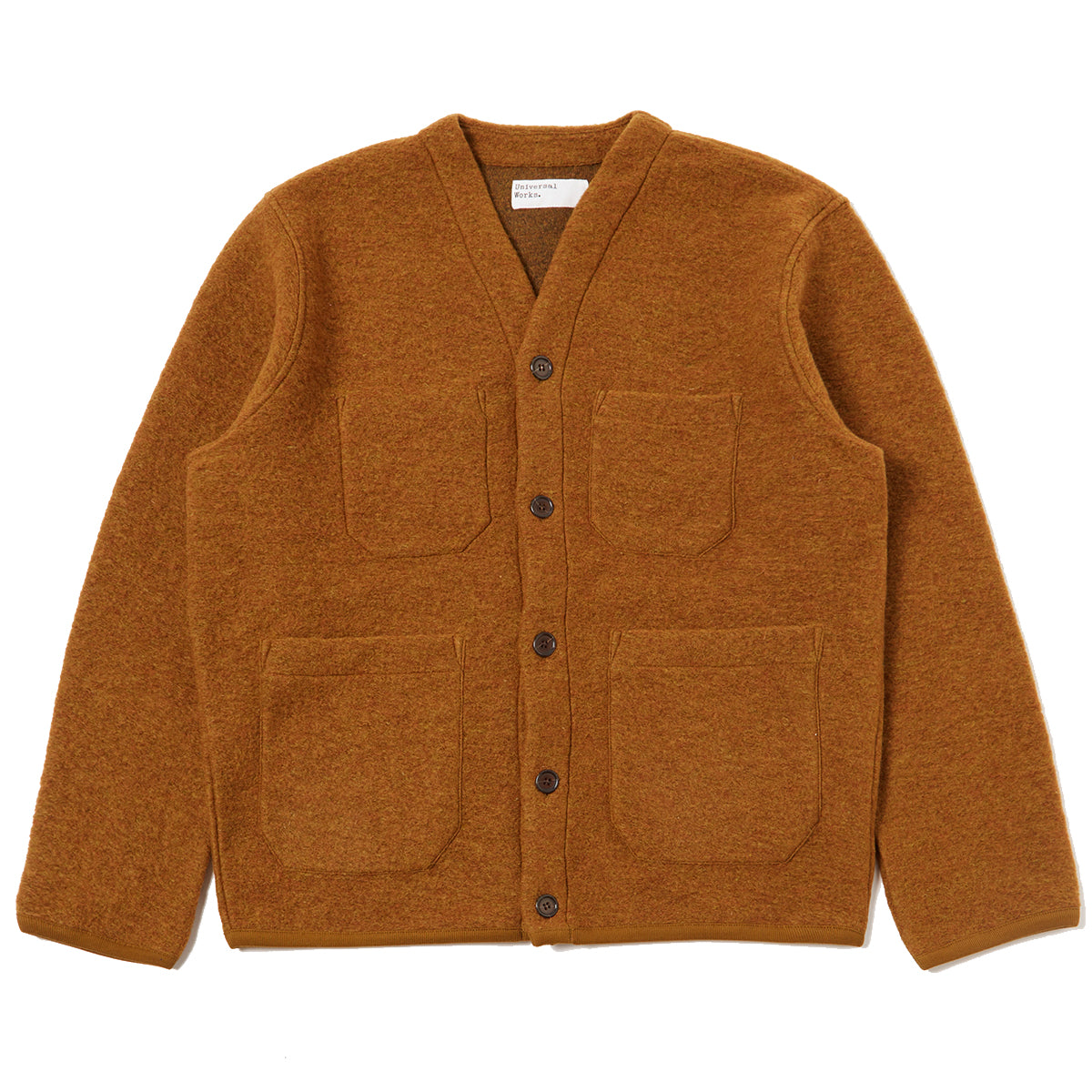 Cardigan - Mustard Wool Fleece