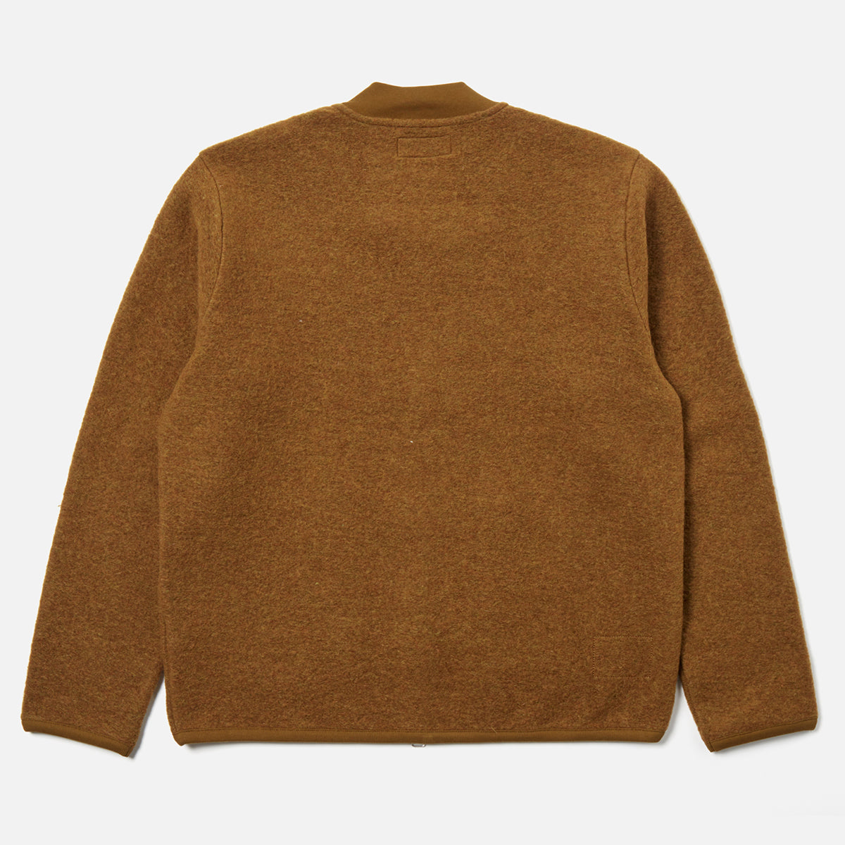 Zip Bomber - Mustard Wool Fleece