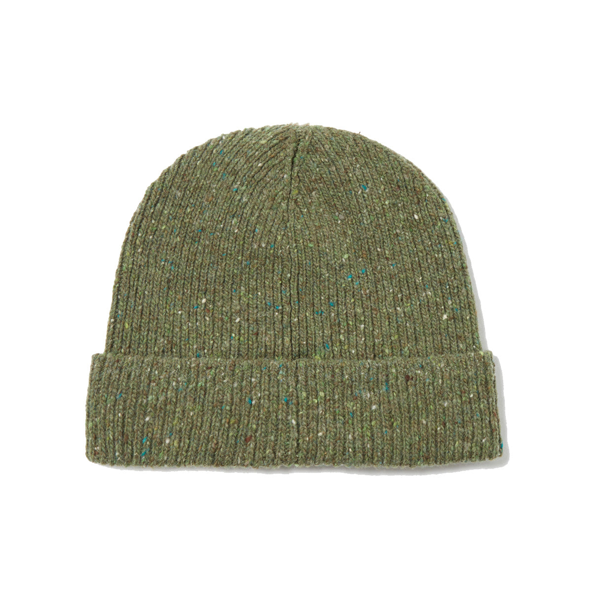 Watch Cap - Green Tweed Knit