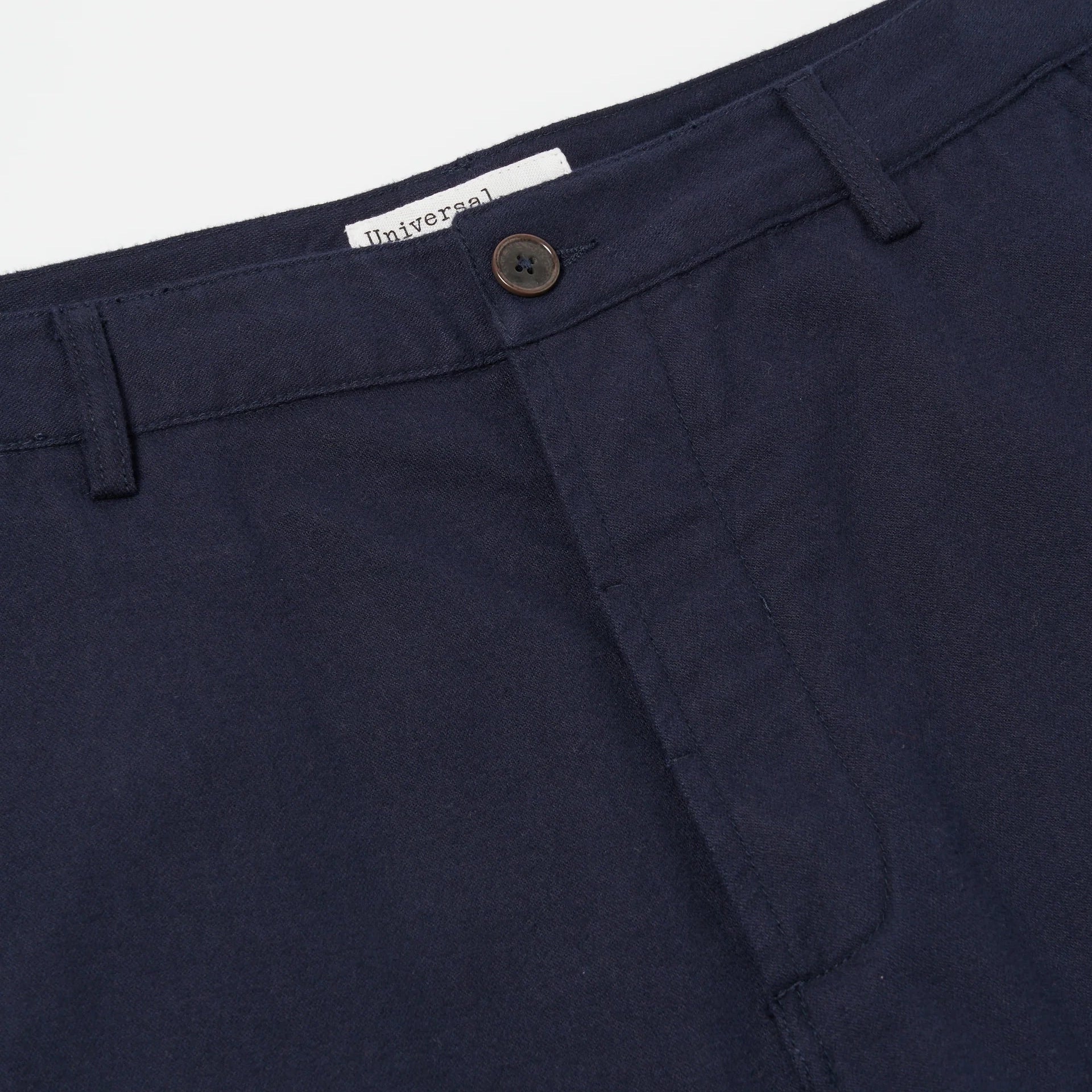 Military Chinos - Navy Brushed Moleskin