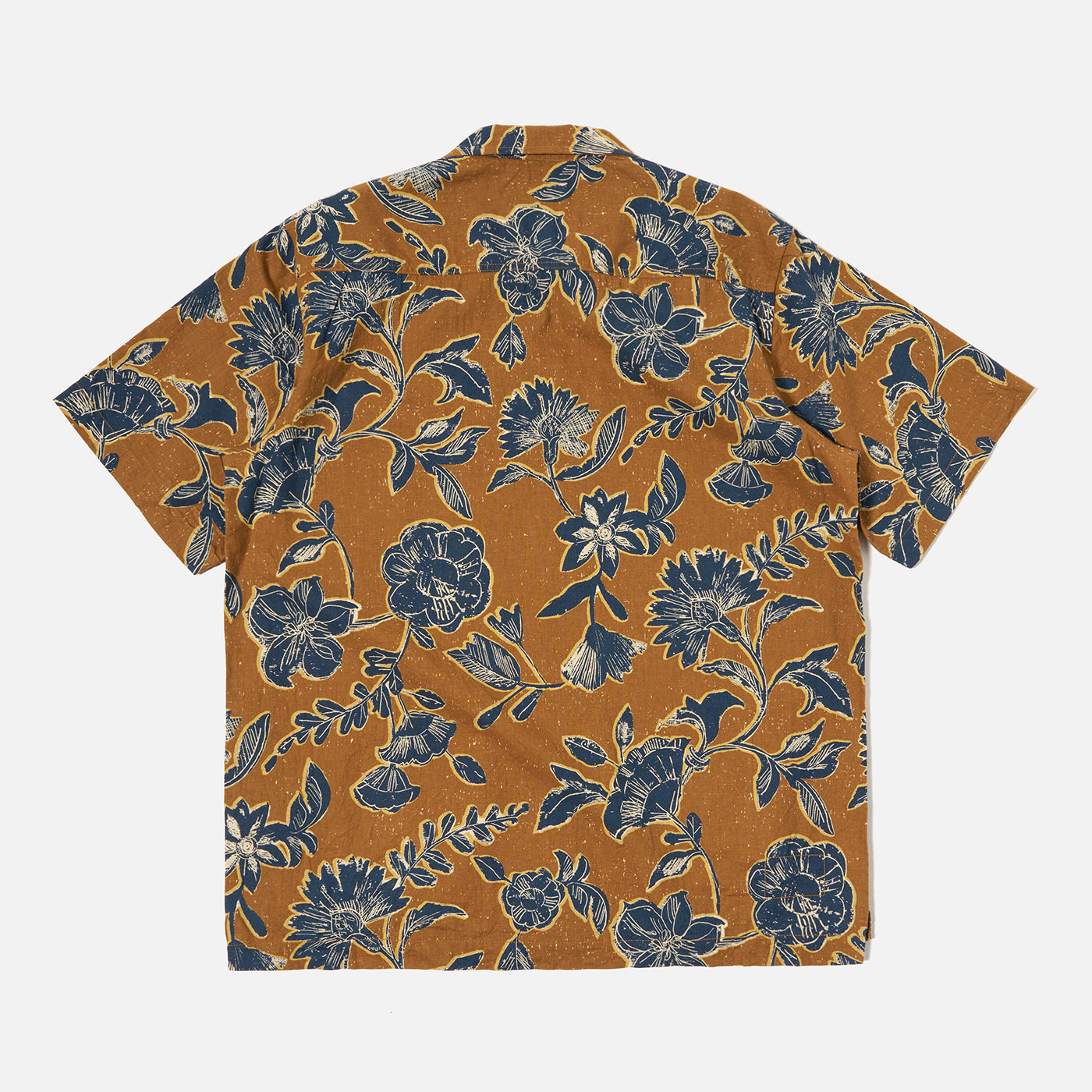 Camp Shirt - Gold Nippon Flower