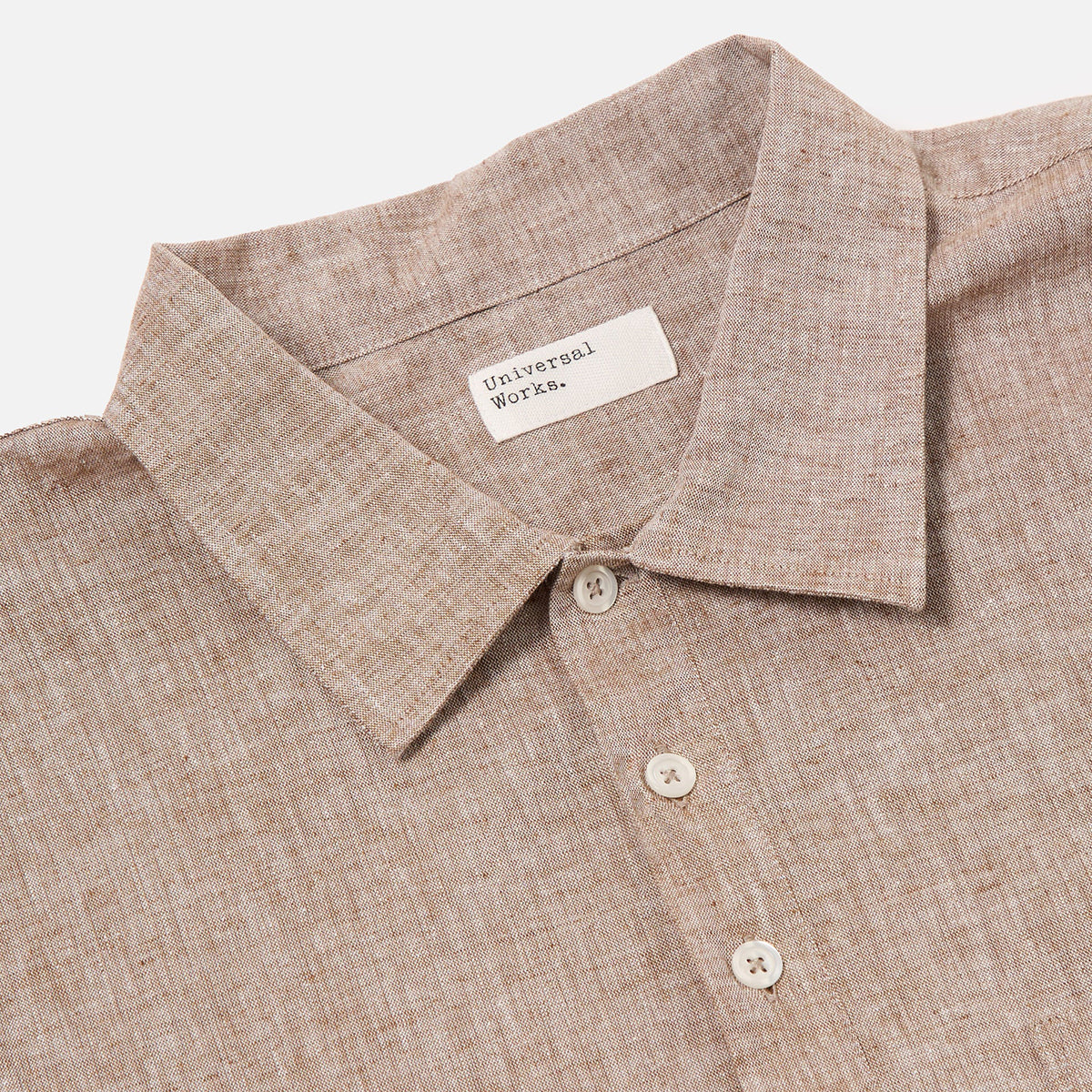 Pullover Shirt - Brown Linen Mix