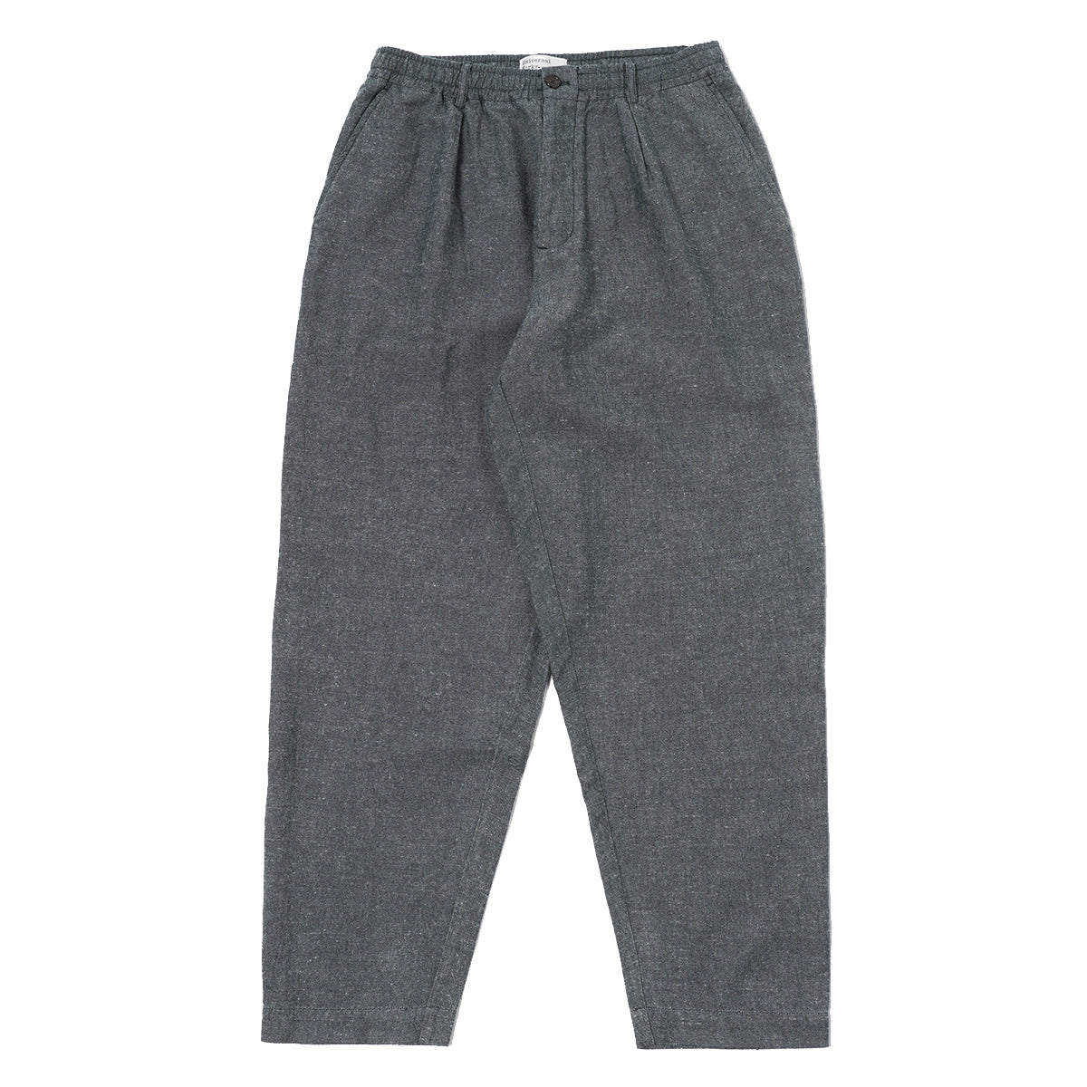 Pleated Track Pant - Denim Lord Cotton Linen