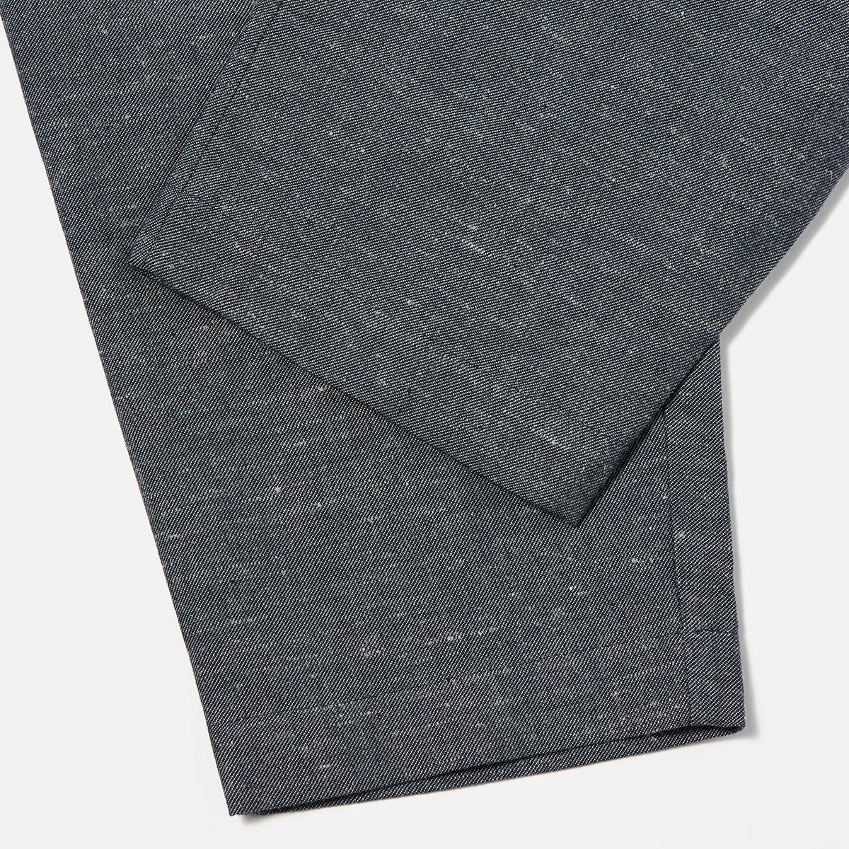 Pleated Track Pant - Denim Lord Cotton Linen