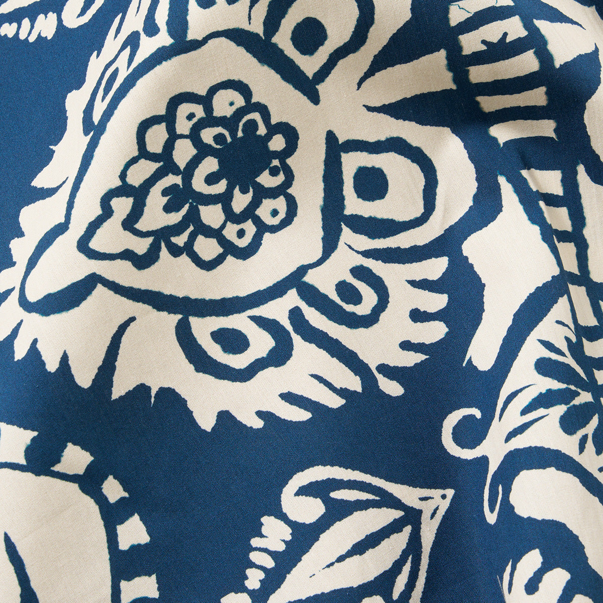 Road Shirt - Navy Island Cot Print