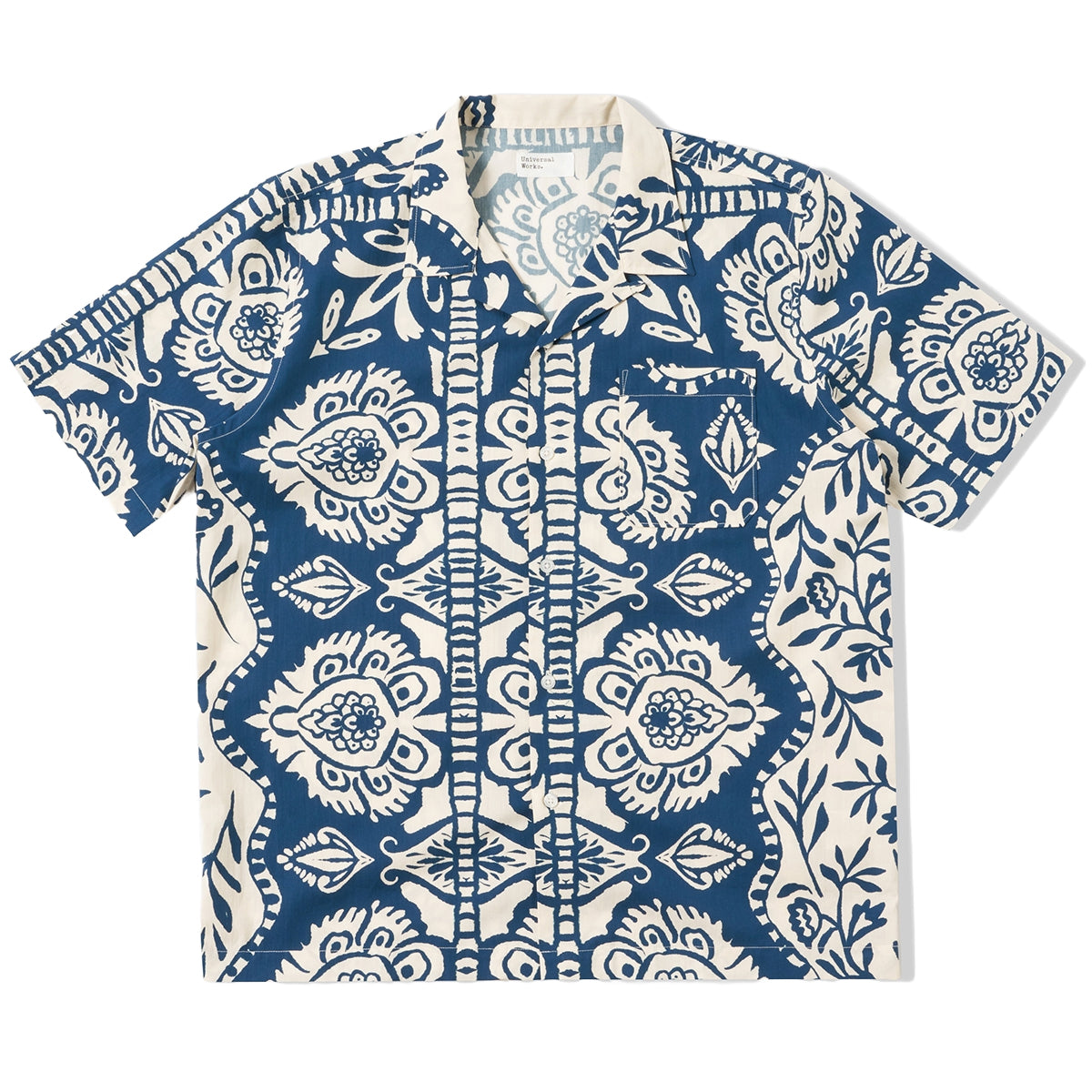 Road Shirt - Navy Island Cot Print