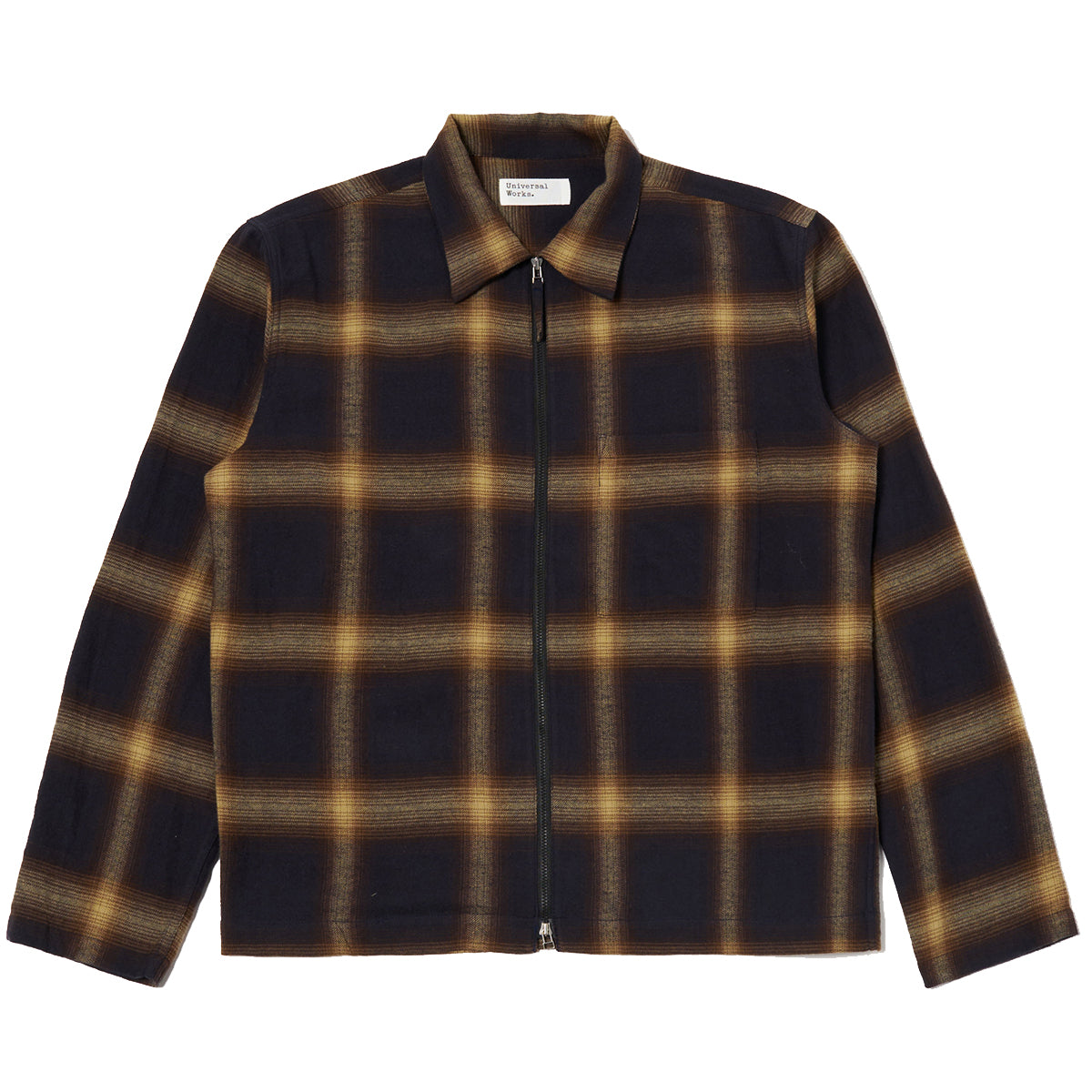 Zip Shirt - Navy Canyon Check