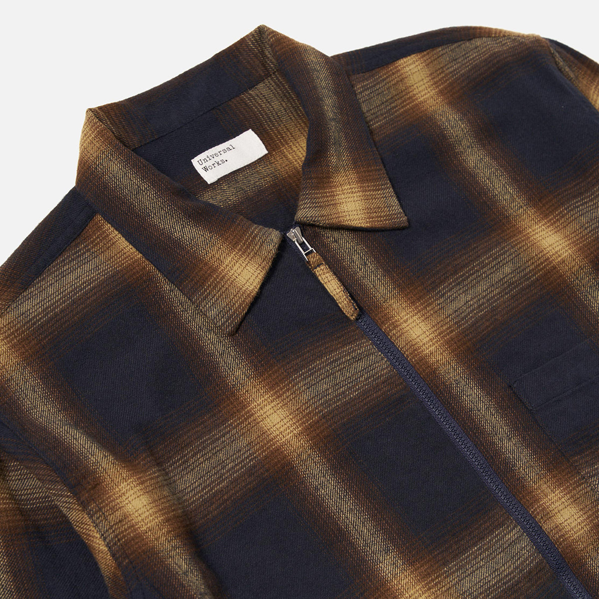 Zip Shirt - Navy Canyon Check