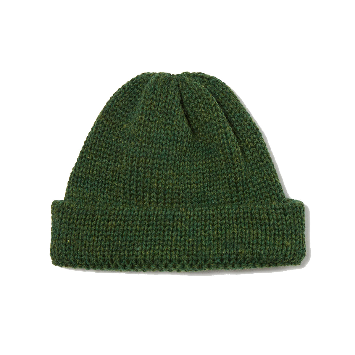 Short Watch Cap - Green British Wool