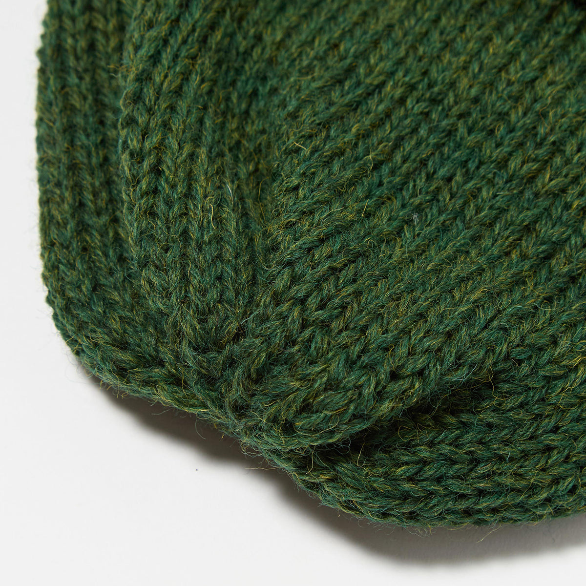 Short Watch Cap - Green British Wool
