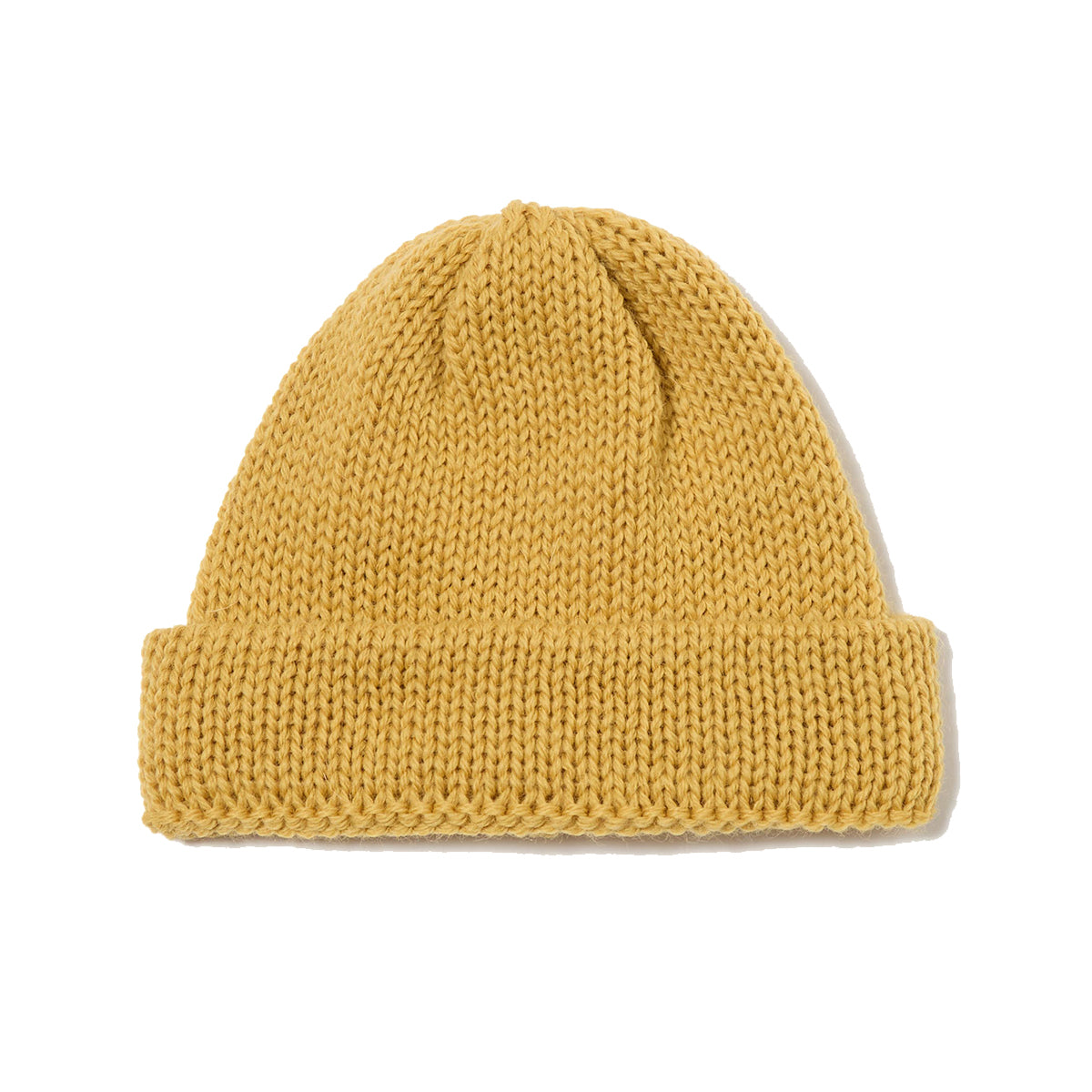 Short Watch Cap - Yellow British Wool