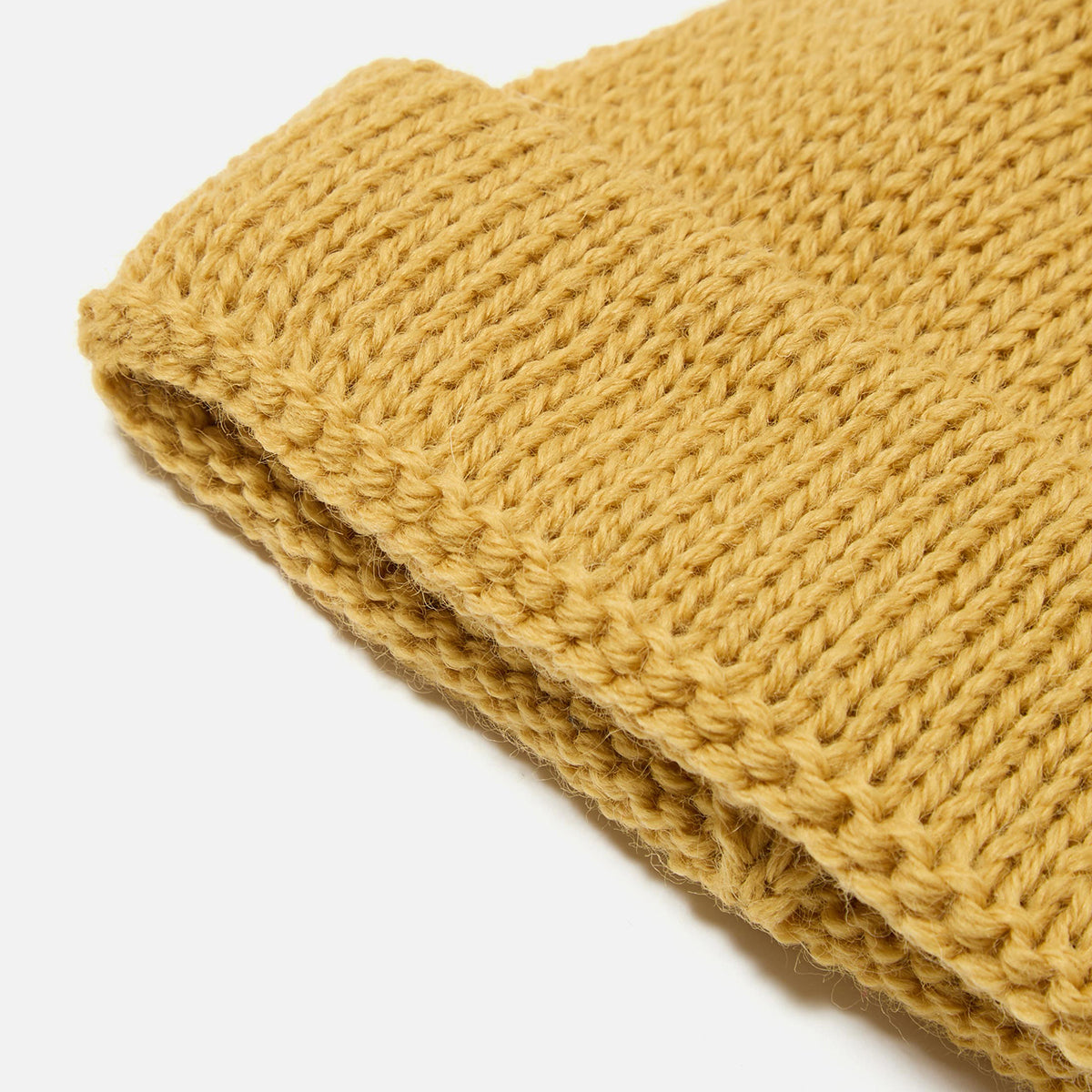 Short Watch Cap - Yellow British Wool