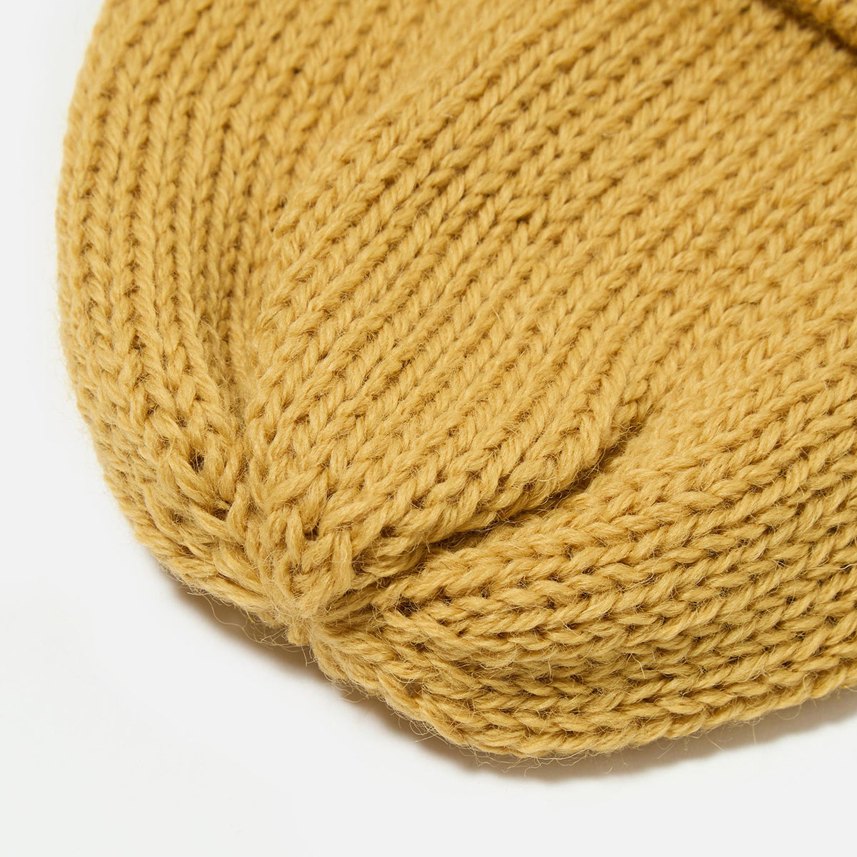 Short Watch Cap - Yellow British Wool
