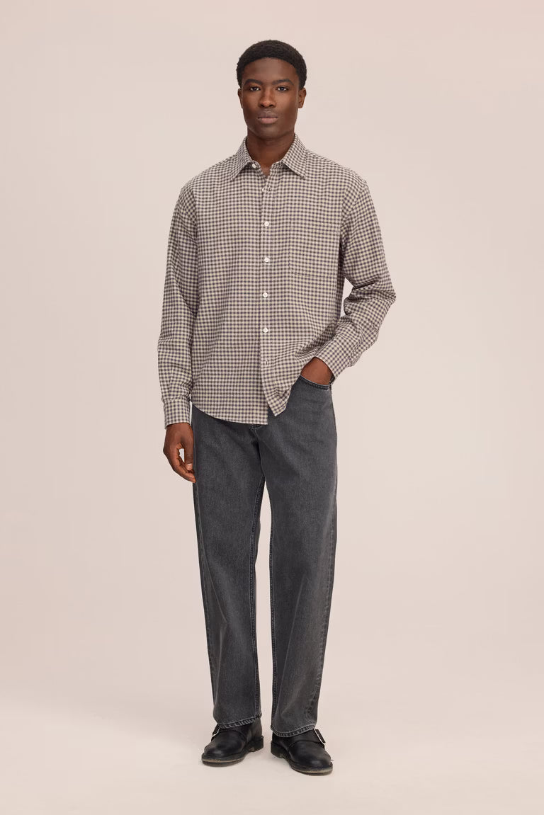 Deon Shirt - Sand Check Flannel