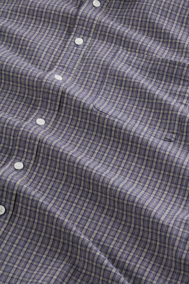Deon Shirt - Indigo Check Flannel