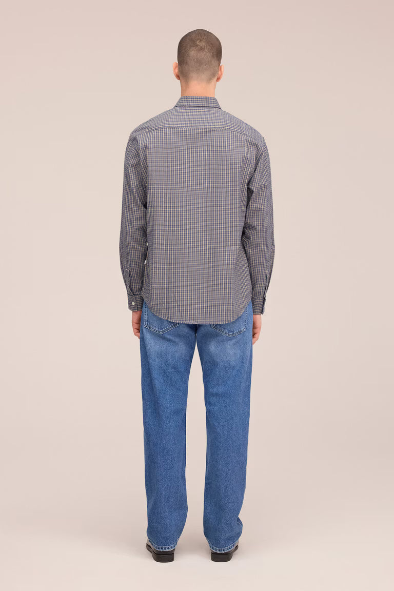 Deon Shirt - Indigo Check Flannel