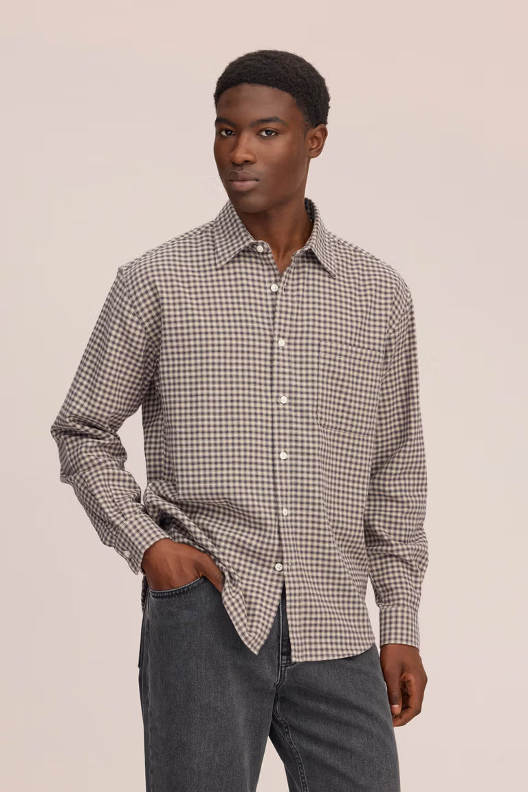 Deon Shirt - Sand Check Flannel