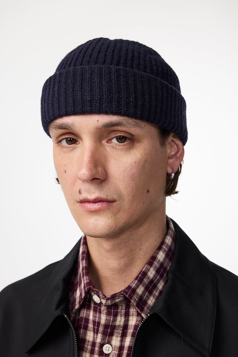 Sailor Wool Blend Beanie - Navy Blue